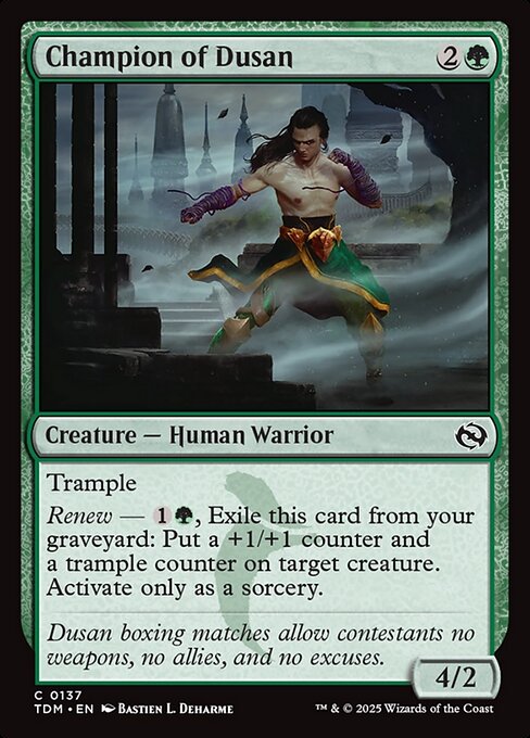Champion of Dusan — Front