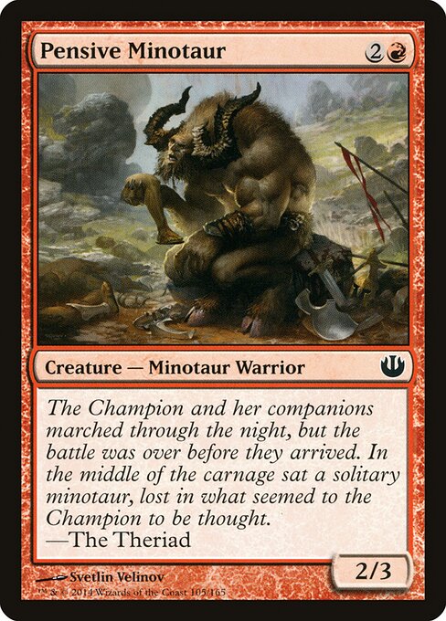 Pensive Minotaur — Front