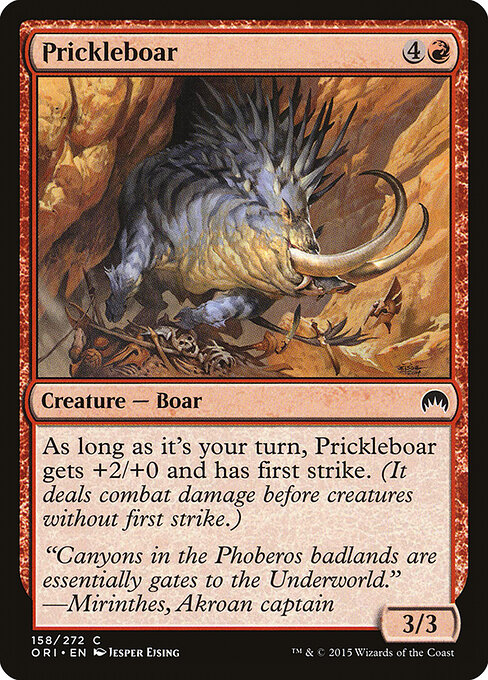 Prickleboar — Front