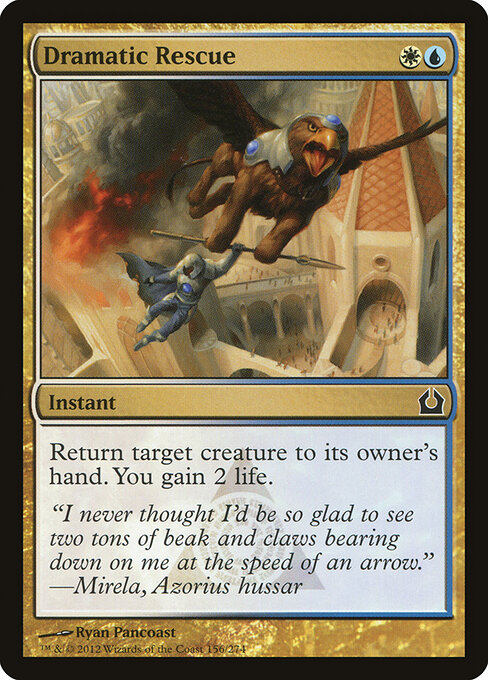 Dramatic Rescue — Front