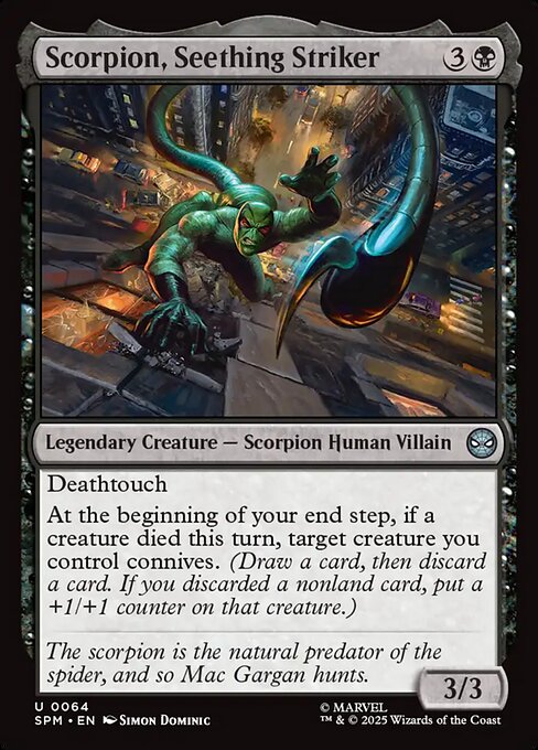 Scorpion, Seething Striker — Front