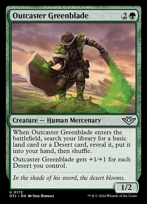 Outcaster Greenblade — Front