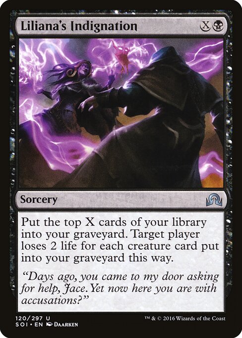 Liliana's Indignation — Front