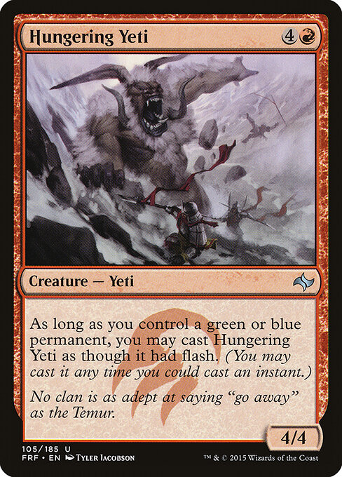 Hungering Yeti — Front