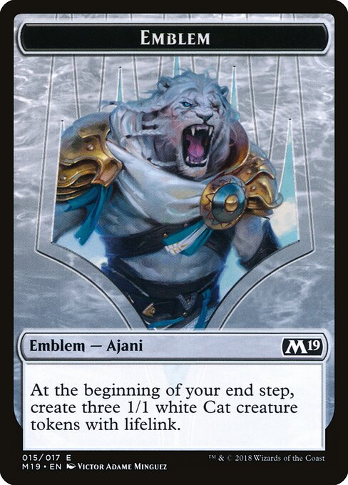 Emblem - Ajani, Adversary of Tyrants — Front