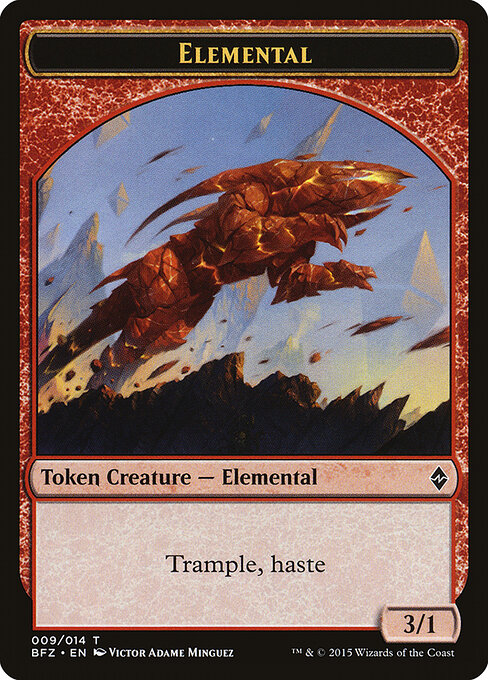 Elemental Token (009) — Front
