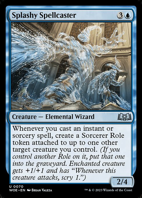 Splashy Spellcaster — Front