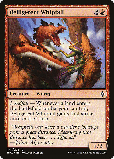 Belligerent Whiptail — Front