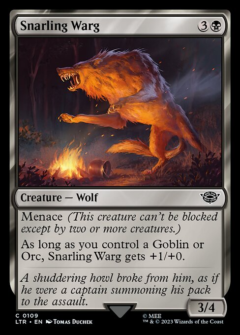 Snarling Warg — Front