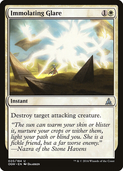 Immolating Glare — Front