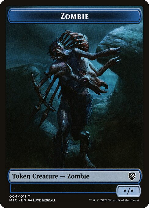 Zombie (004) // Zombie (005) Double-Sided Token
