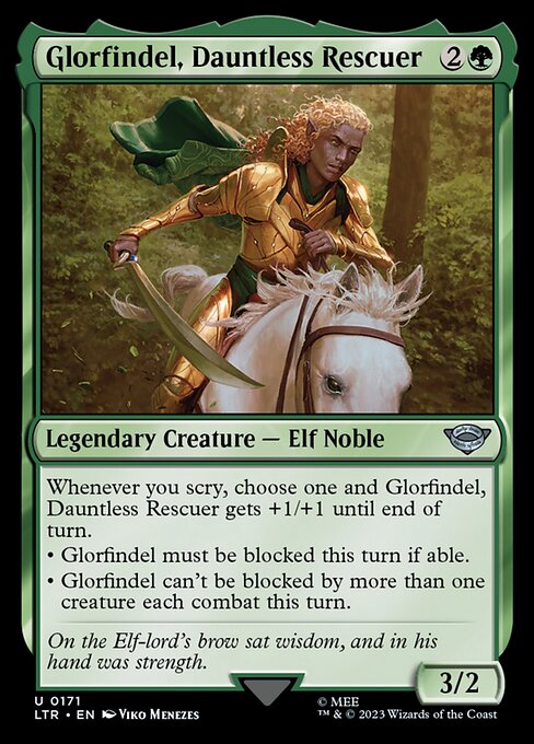 Glorfindel, Dauntless Rescuer — Front