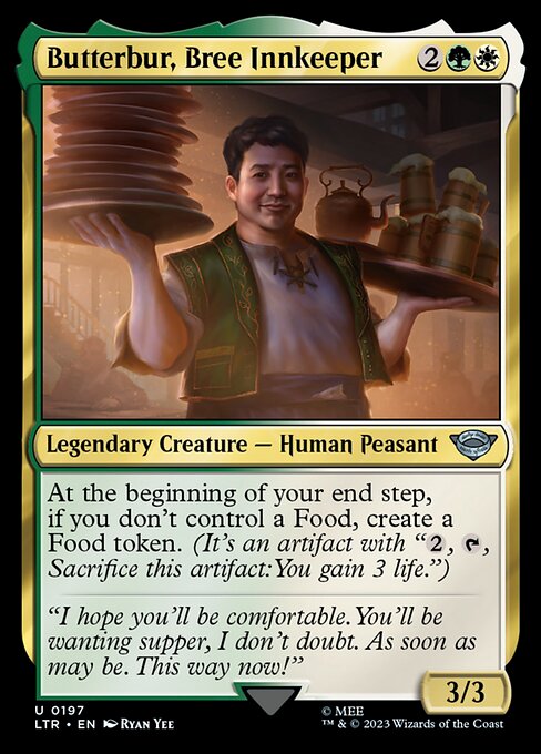 Butterbur, Bree Innkeeper — Front