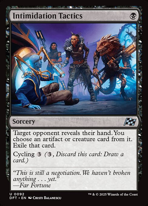 Intimidation Tactics — Front