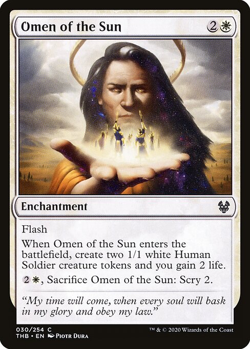 Omen of the Sun — Front