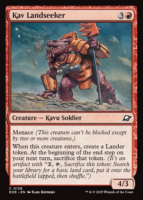 Kav Landseeker — Front