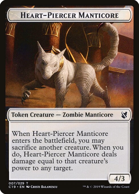 Heart-Piercer Manticore // Dragon Double-Sided Token
