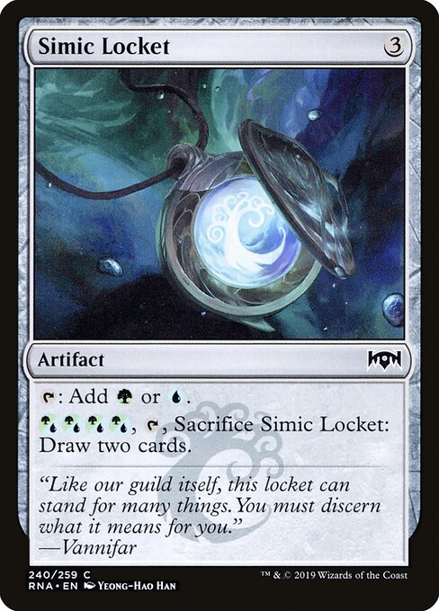 Simic Locket — Front