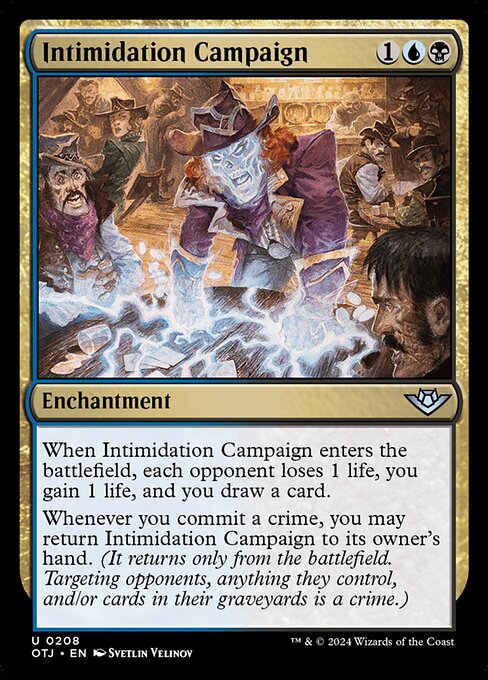 Intimidation Campaign — Front