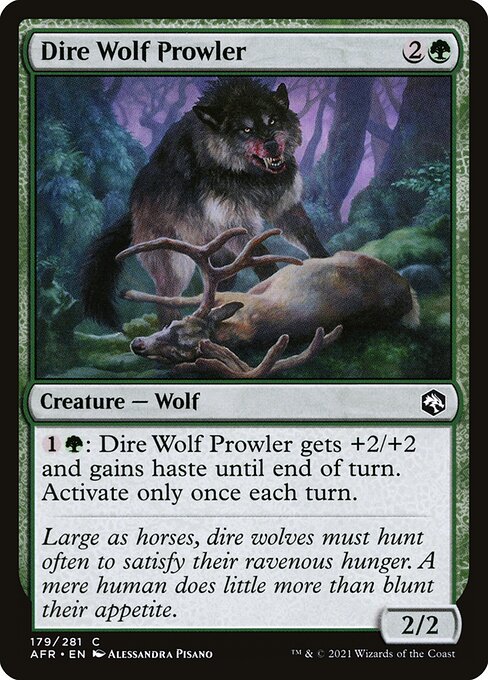 Dire Wolf Prowler — Front