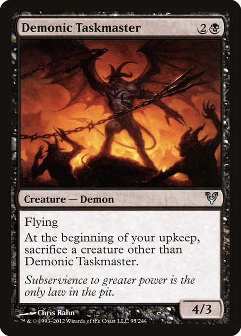 Demonic Taskmaster — Front