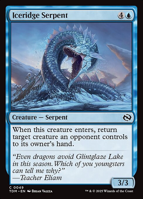 Iceridge Serpent — Front