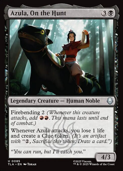 Azula, On the Hunt — Front