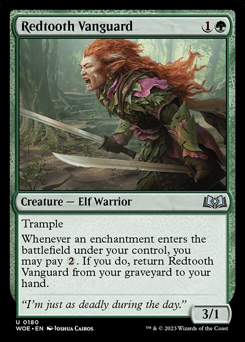 Redtooth Vanguard — Front