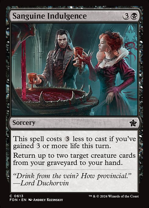 Sanguine Indulgence — Front