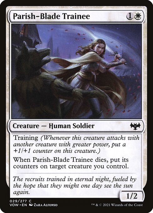 Parish-Blade Trainee — Front