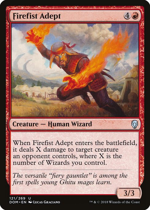 Firefist Adept — Front