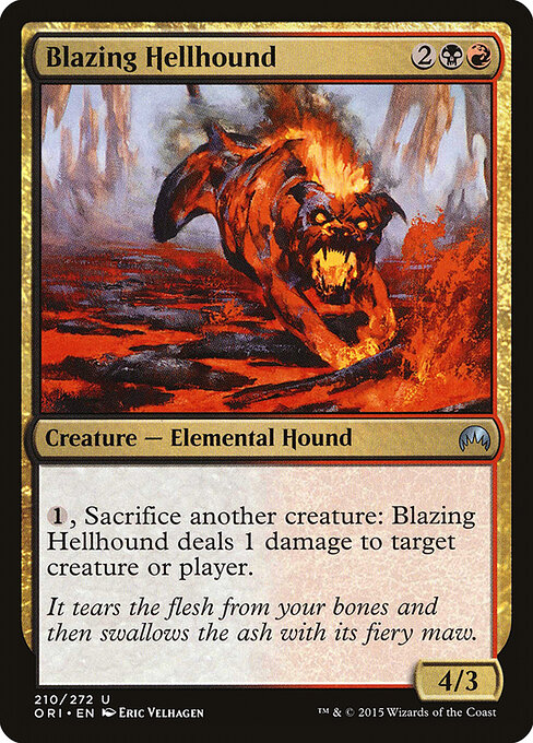 Blazing Hellhound — Front