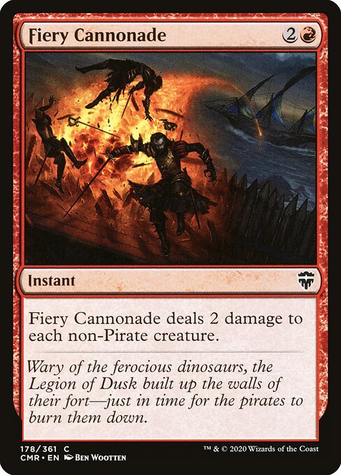 Fiery Cannonade — Front