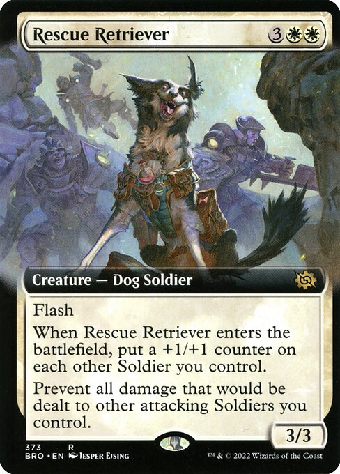 Rescue Retriever (Extended Art) — Front