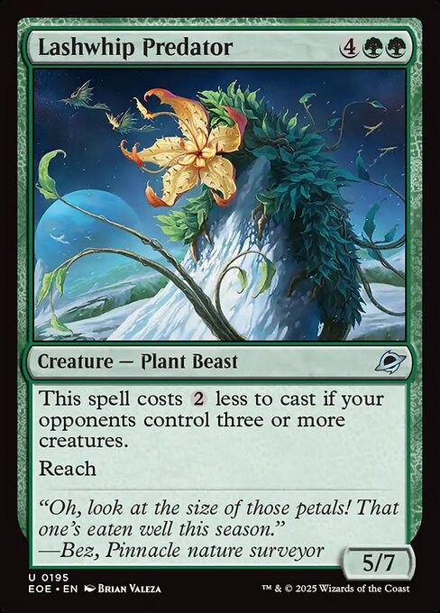 Lashwhip Predator — Front