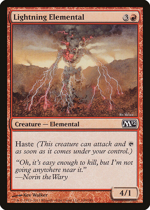 Lightning Elemental — Front