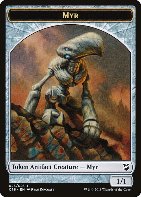 Myr (023) // Thopter (025) Double-Sided Token