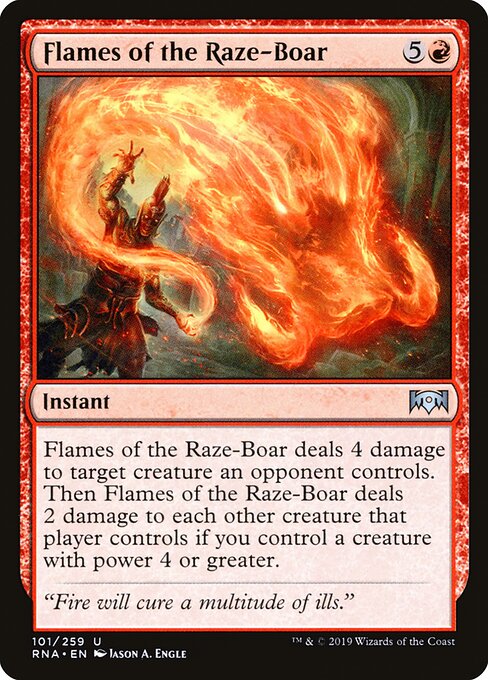 Flames of the Raze-Boar — Front