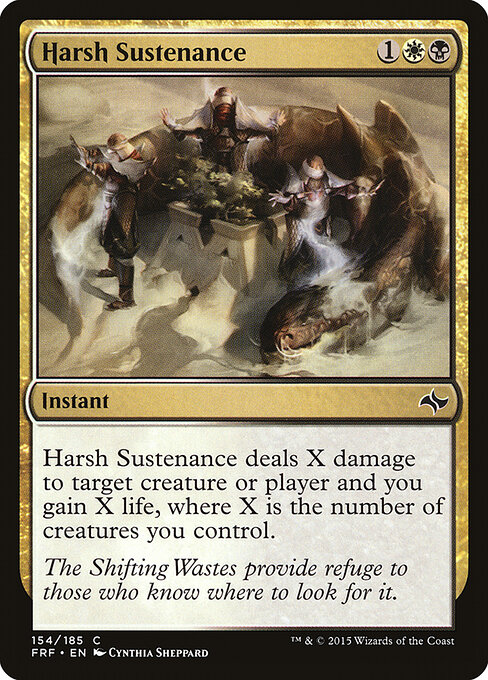 Harsh Sustenance — Front