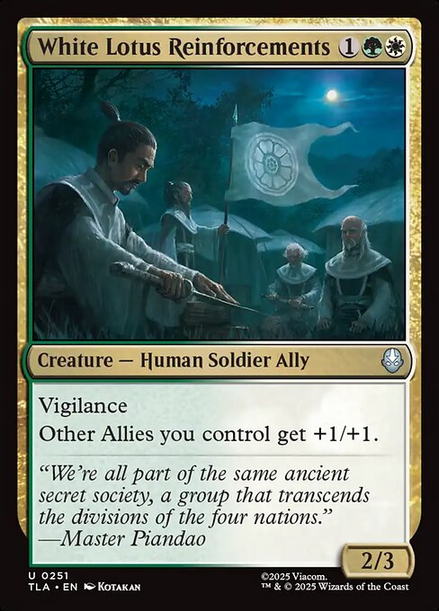 White Lotus Reinforcements — Front