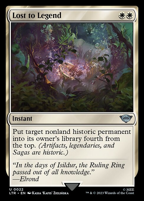 Lost to Legend — Front
