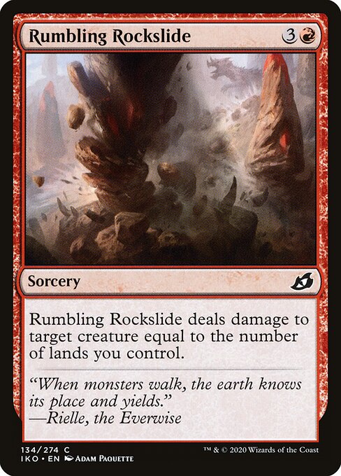 Rumbling Rockslide — Front