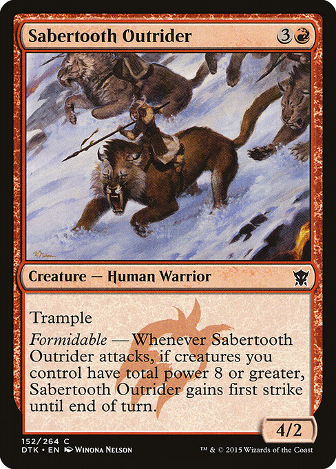 Sabertooth Outrider — Front
