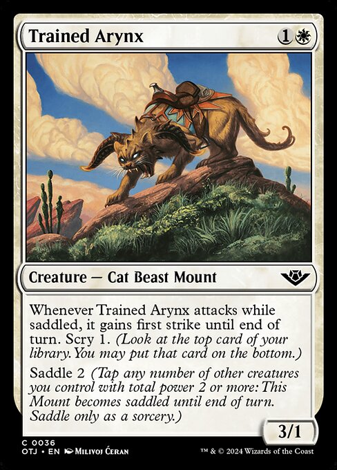 Trained Arynx — Front