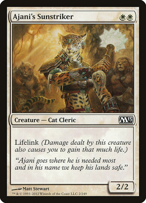 Ajani's Sunstriker — Front