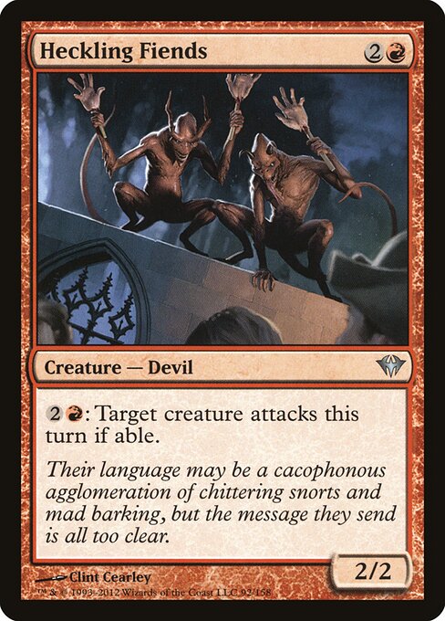 Heckling Fiends — Front