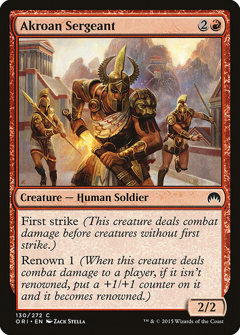 Akroan Sergeant — Front