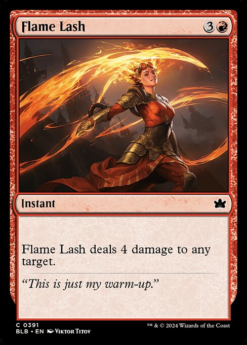 Flame Lash — Front