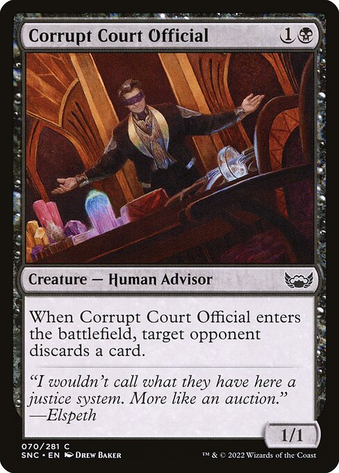 Corrupt Court Official — Front