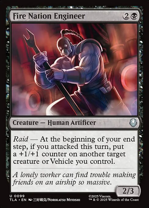 Fire Nation Engineer — Front